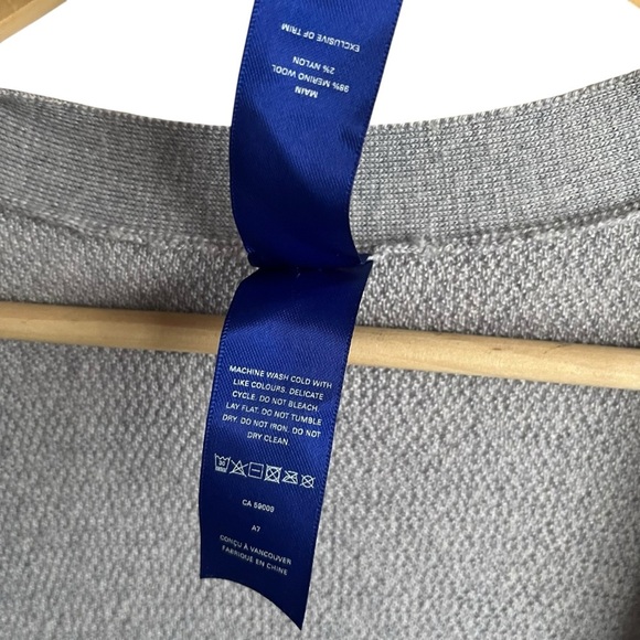 Kit and Ace In the Clouds Wrap Cardigan XS/S Grey Merino Blend - Picture 6 of 11